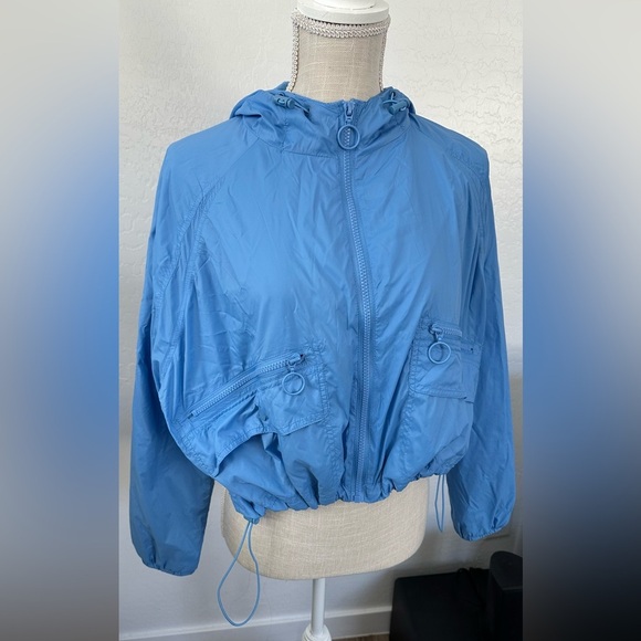 Forever 21 Blue Utility Jacket with Elastic Hem - Picture 8 of 8